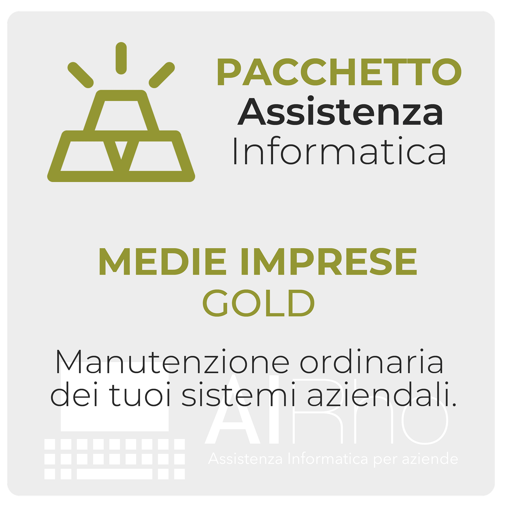 Pacchetto Medie Imprese GOLD – Assistenza Informatica